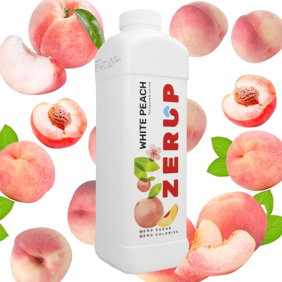 Zerup Sugar Free Syrup White Peach 1 Litre