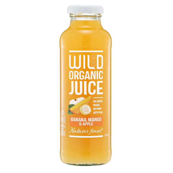 Wild One Organic Banana Mango & Apple Juice 12x360ml