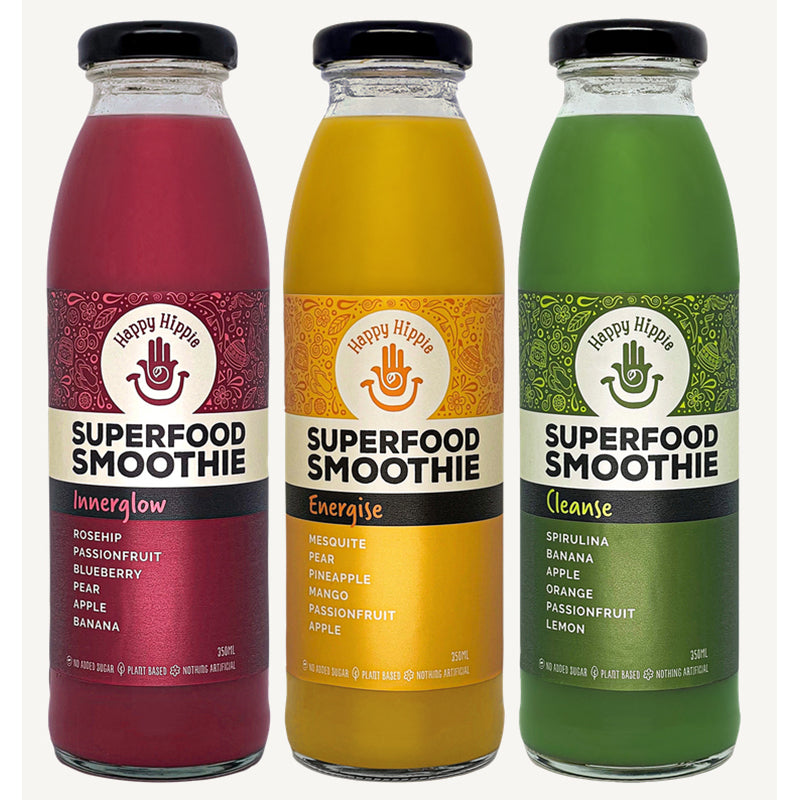 Wild One Happy Hippie Superfood Smoothie Cleanse 12x350ml Yummy Direct