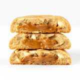 Cookie Man Individually Wrapped Protein Cookies White Choc Caramel Loaded with Biscuit Butter Box of 10