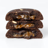Cookie Man Individually Wrapped Protein Cookies Choc Brownie with Loaded Salted Caramel  Box of 10