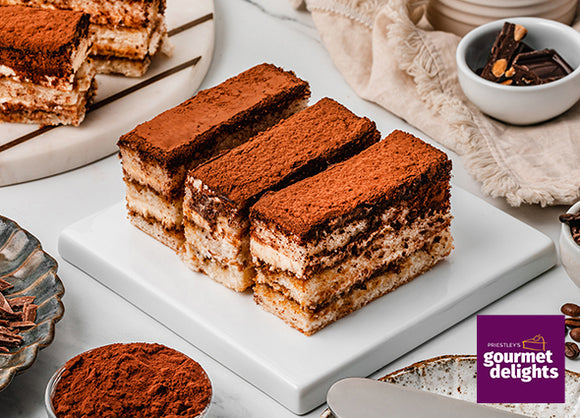 Priestley's Tiramisu Slice Box of 15