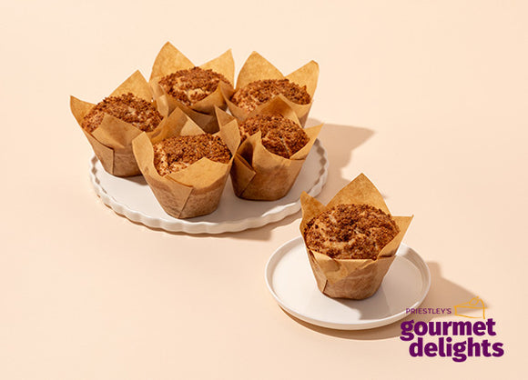 Priestley's Gluten Free & Vegan Cinnamon Doughnut Muffin Box of 6