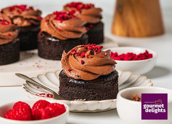 Priestley's Vegan Mud Cake Box of 8