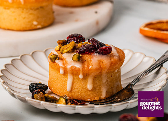 Priestley's Gluten Free Dairy Free Orange & Almond Cake Box of 8