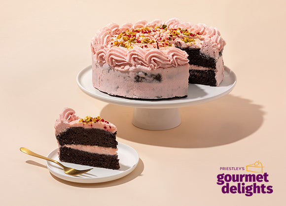 Priestley's Gluten Free & Vegan Chocolate Raspberry Gateau