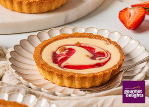 Priestley's Gluten Free Strawberry Cheesecake Tart Box of 6