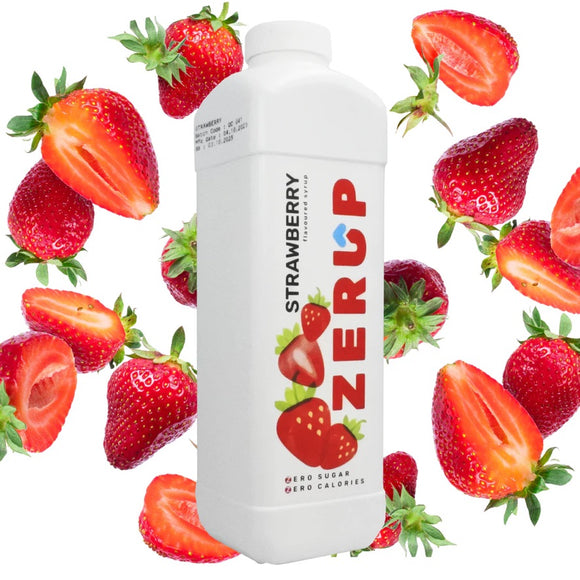 Zerup Sugar Free Syrup Strawberry 1 Litre