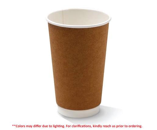 Pac Trading 16oz Double Walled Hot Cup Kraft Box of 500
