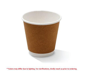 Pac Trading 8oz Double Walled Cup Kraft - 90mm Box of 500