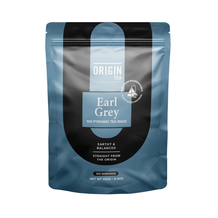 Origin Tea Earl Grey Pyramid Tea Bag Box of 100 – Yummy Direct