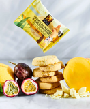 Byron Bay Individually Wrapped Tropical Mango & Passionfruit Cookie Box of 12