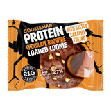 Cookie Man Individually Wrapped Protein Cookies Choc Brownie with Loaded Salted Caramel  Box of 10