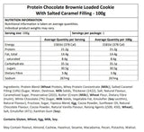 Cookie Man Individually Wrapped Protein Cookies Choc Brownie with Loaded Salted Caramel  Box of 10