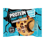 Cookie Man Individually Wrapped Protein Cookies Chunky Choc Chip Loaded with Choc Hazelnut Box of 10