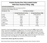 Cookie Man Individually Wrapped Protein Cookies Chunky Choc Chip Loaded with Choc Hazelnut Box of 10