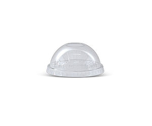 Pac Trading PET Dome Lids for 10-12oz Cup with Die Cut Hole Box of 1000