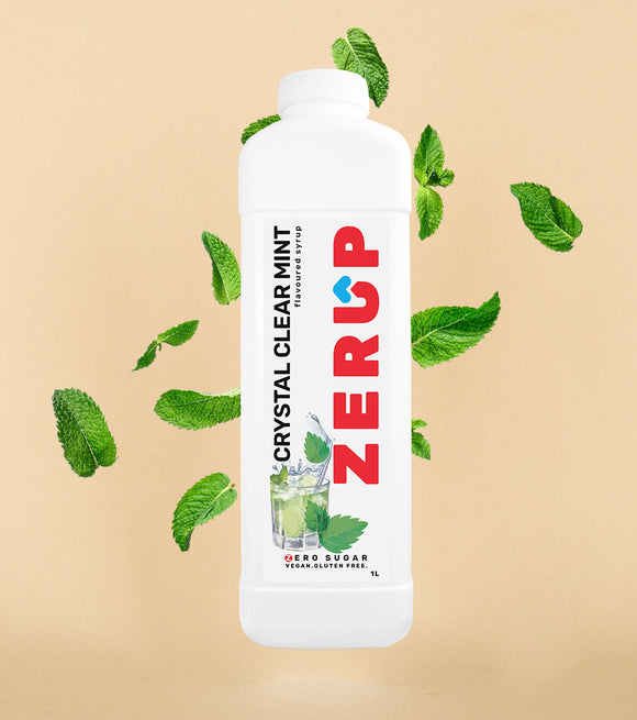 Zerup Zero Sugar Crystal Clear Mint Syrup 1L