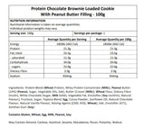 Cookie Man Individually Wrapped Protein Cookies Choc Brownie Loaded with Peanut Butter Box of 10