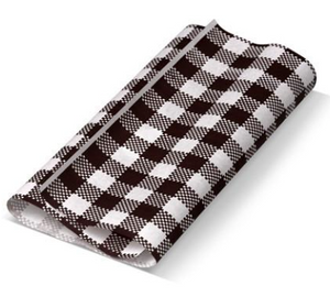 Pac Trading Black Gingham Greaseproof Paper