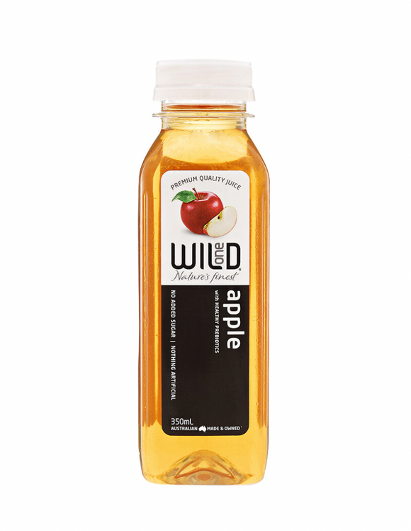 Wild One Premium Apple Juice PET 350ml Boxes of 12