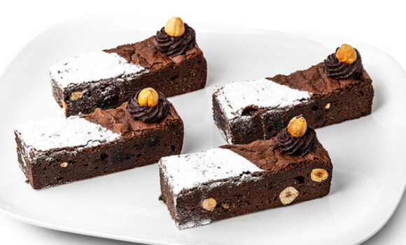 Little Secrets Bakehouse Gluten Free Chocolate, Hazelnut & Cranberry Fudge Brownie Box of 6