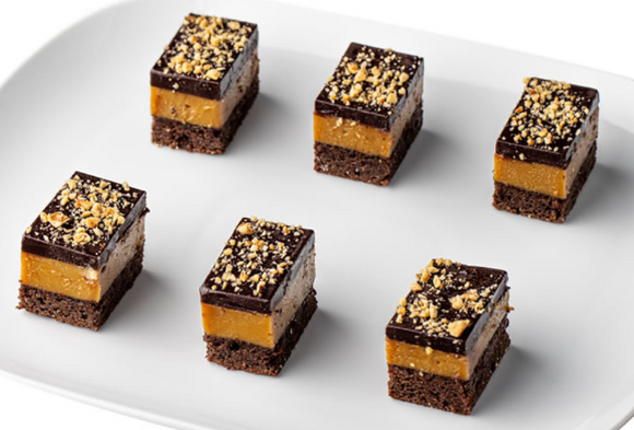 Little Secrets Bakehouse Gluten Free Chocolate, Salted Caramel & Hazelnut Slice