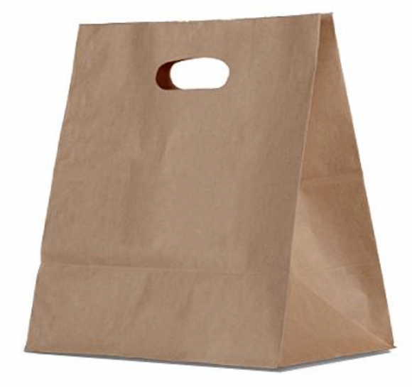 Pac Trading Brown Kraft Bag Die Cut Handle