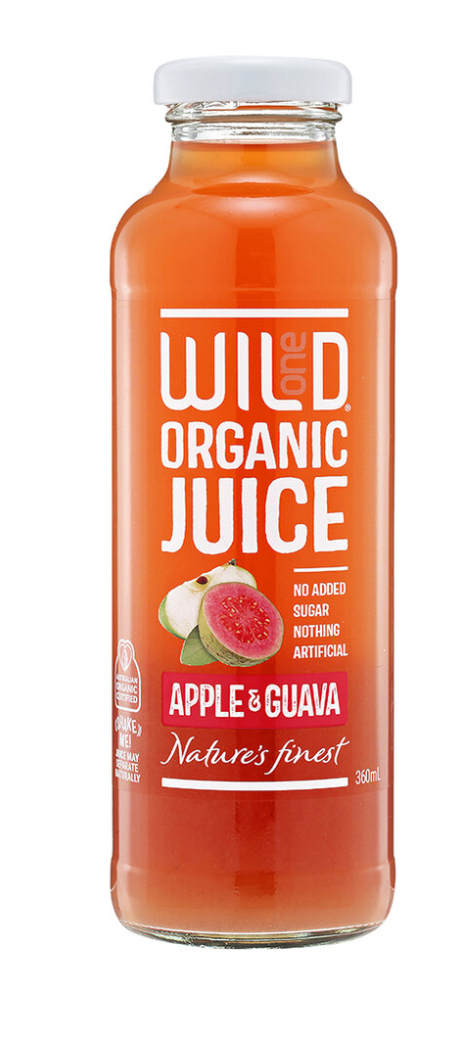 Wild One Organic Apple & Guava Juice 12x360ml