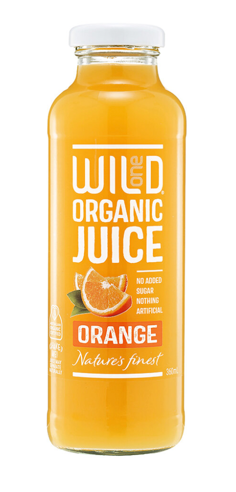 Wild One Organic Orange Juice 360ml Boxes of 12
