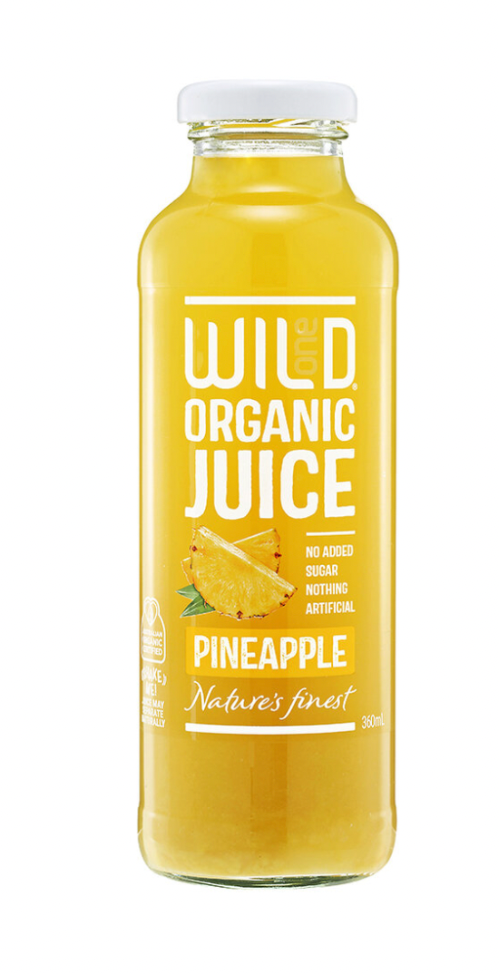 Wild One Organic Pineapple Juice 12x360ml