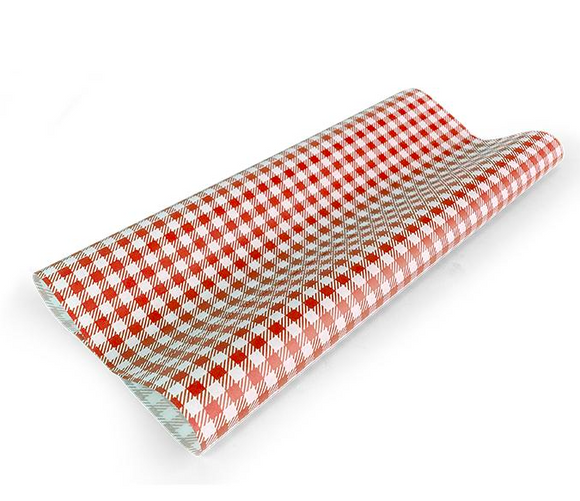 Pac Trading Large Size Red Gingham Greaseproof Paper