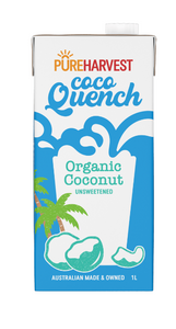 Pure Harvest Coco Quench Unsweetened Organic Coconut Milk 1L x 12