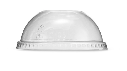 Pac Trading PET Dome Lid - No Hole Box of 1000