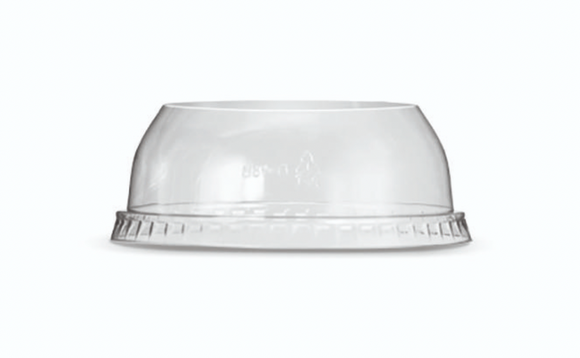 Pac Trading RPET Dome Lid No Hole Deli Container Box of 500