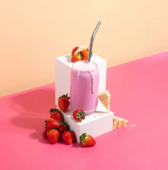 Super Kick Strawberry and White Chocolate Shakes Box of 20