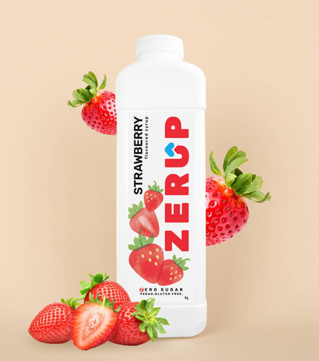 Zerup Sugar Free Strawberry Syrup 1L – Yummy Direct