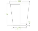 BioPark 230ml / 6oz (80mm) Art Series Single Wall BioCup