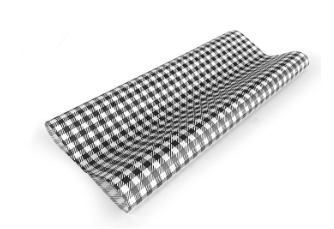 Pac Trading Large Size Black Gingham Greaseproof Paper Box of 200