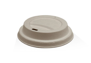 Pac Trading Bagasse Hot Lid 90mm  Natural Box of 1000