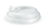 BioPak 90mm PS White Sipper Lid Large Box of 1000