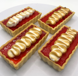 Mark's Quality Cakes Rectangle Raspberry Lime Tart Box of 6