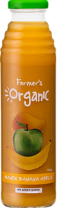 Sam's Drinks Farmers Organic Mango, Banana and Apple Juice 375ml Box of 12