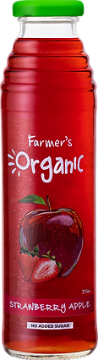 Sam's Drinks Farmers Organic Mango, Strawberry and Apple Juice 375ml Box of 12