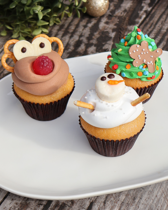 **CHRISTMAS PRE ORDER NOW TO GUARANTEE DECEMBER DELIVERY** Sweet By Nature Festive Fun Cupcakes