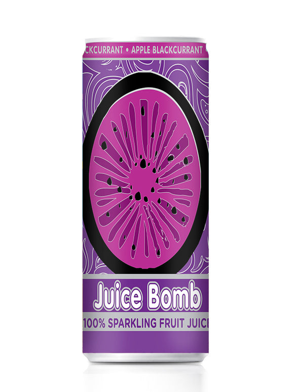 ***SPECIAL 20% OFF*** D'Licious Drinks Juice Bomb Apple & Blackcurrant 24x250ml