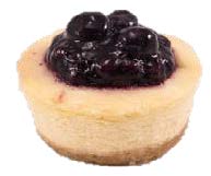 Rica Pastries Blueberry Cheesecake Box of 6