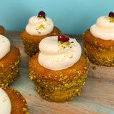 ALL NEW BOX SIZE - NOW IN BOXES OF 12 Homemade Bliss Gluten Free Orange, Cranberry & Pistachio Cakes