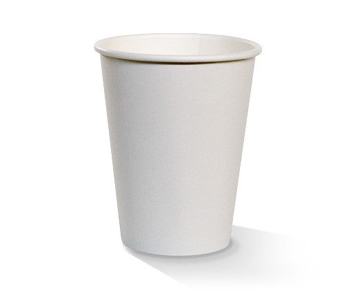Single Wall 12oz Plain Hot Cups Box of 1000