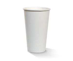 Single Wall 16oz Plain Hot Cups Box of 1000